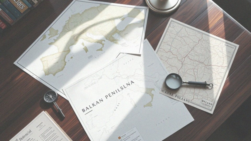Jakie są różne typy map dotyczących Półwyspu Bałkańskiego?